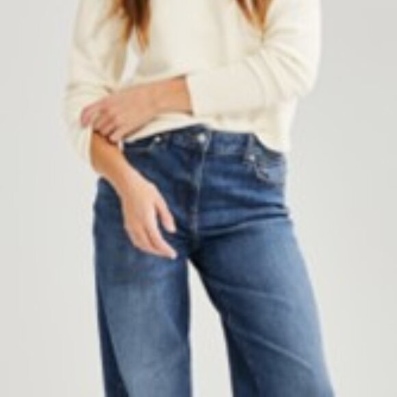 Joe Fresh Denim Jeans 5 pockets high rise wide leg sz 28 - Picture 11 of 14